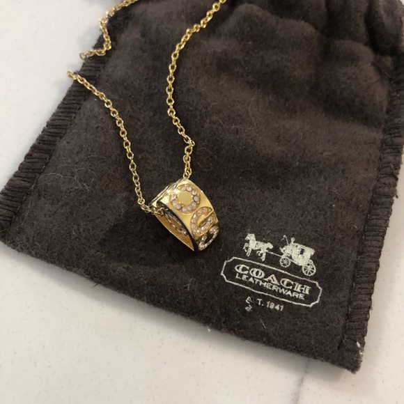 Coach heart rhinestone necklace - Picture 5 of 6